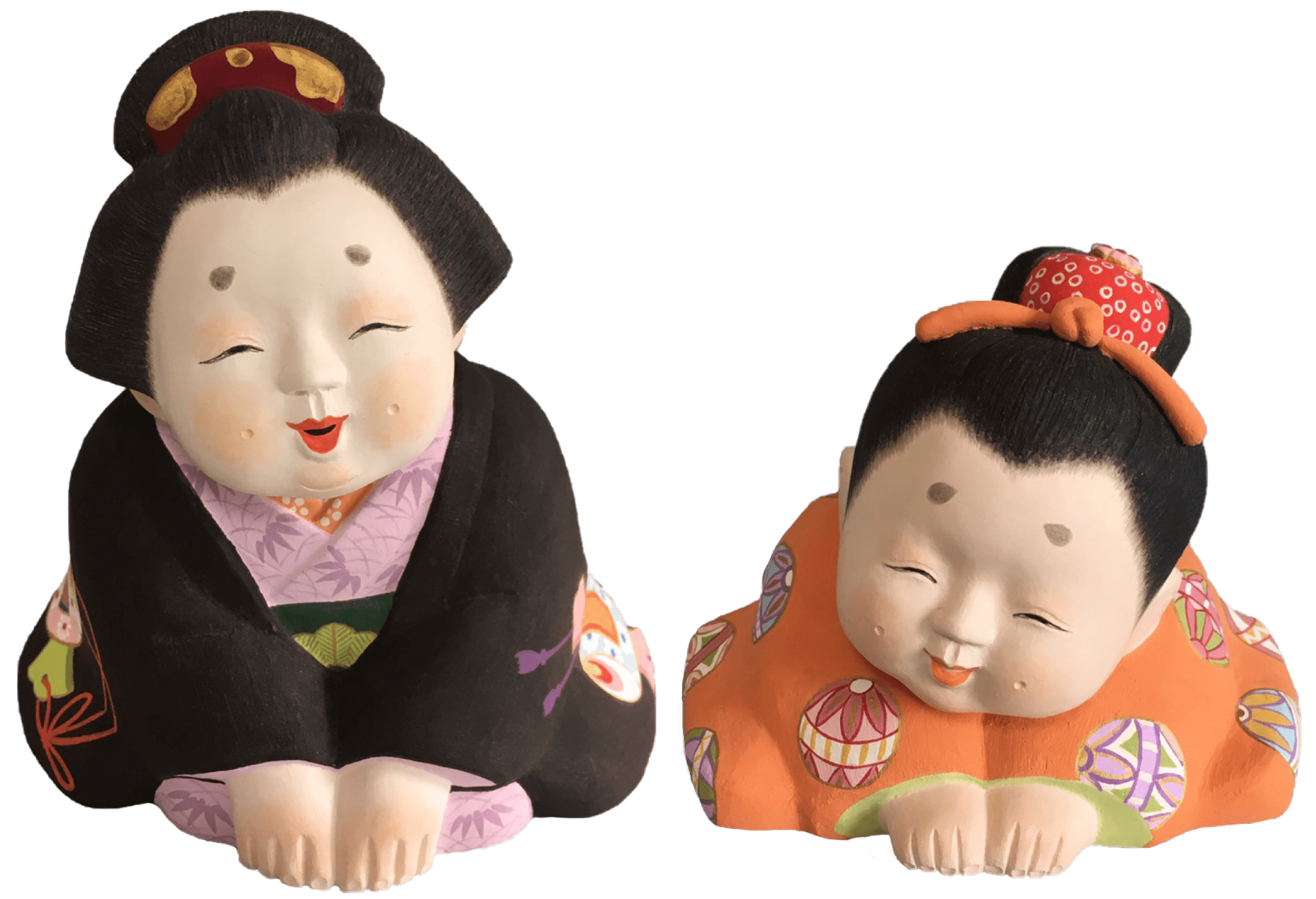 土人形 しろ 少女 城 啓子