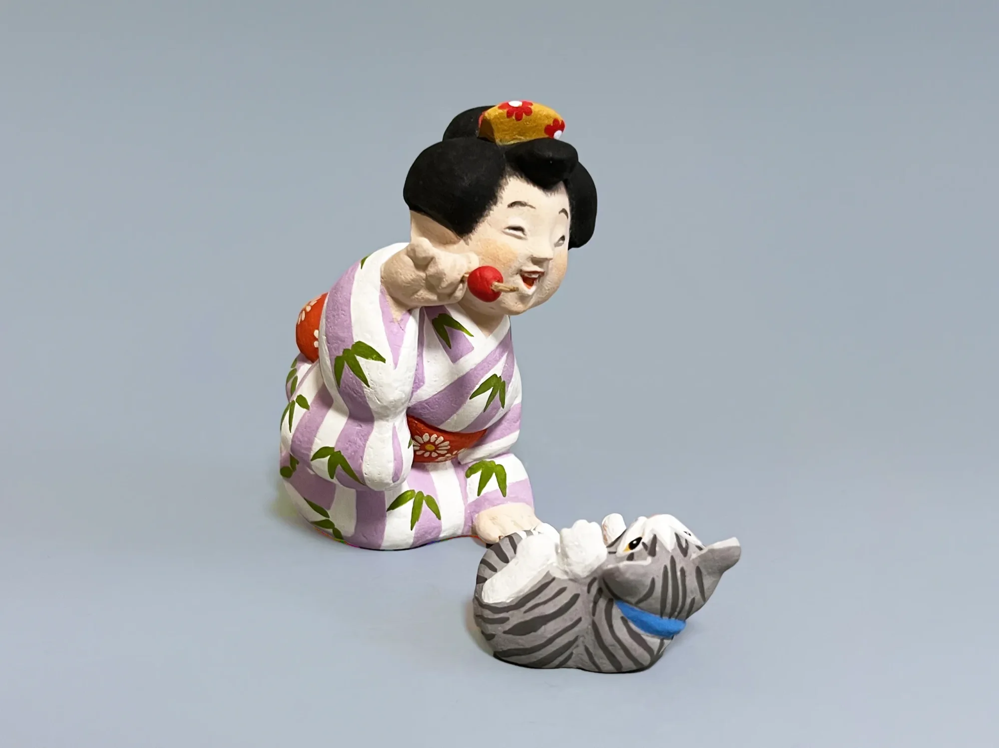 舞妓と猫・かんざし
