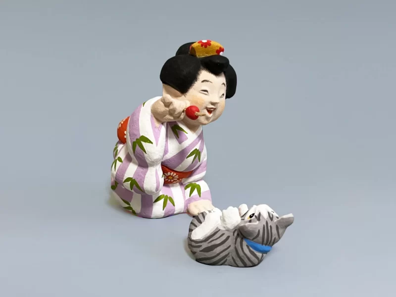 舞妓と猫・かんざし