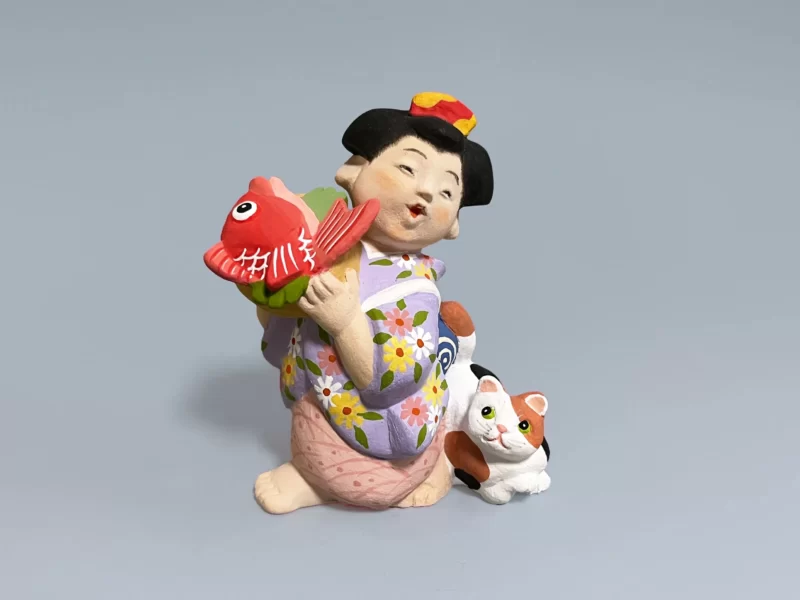 舞妓と猫・鯛