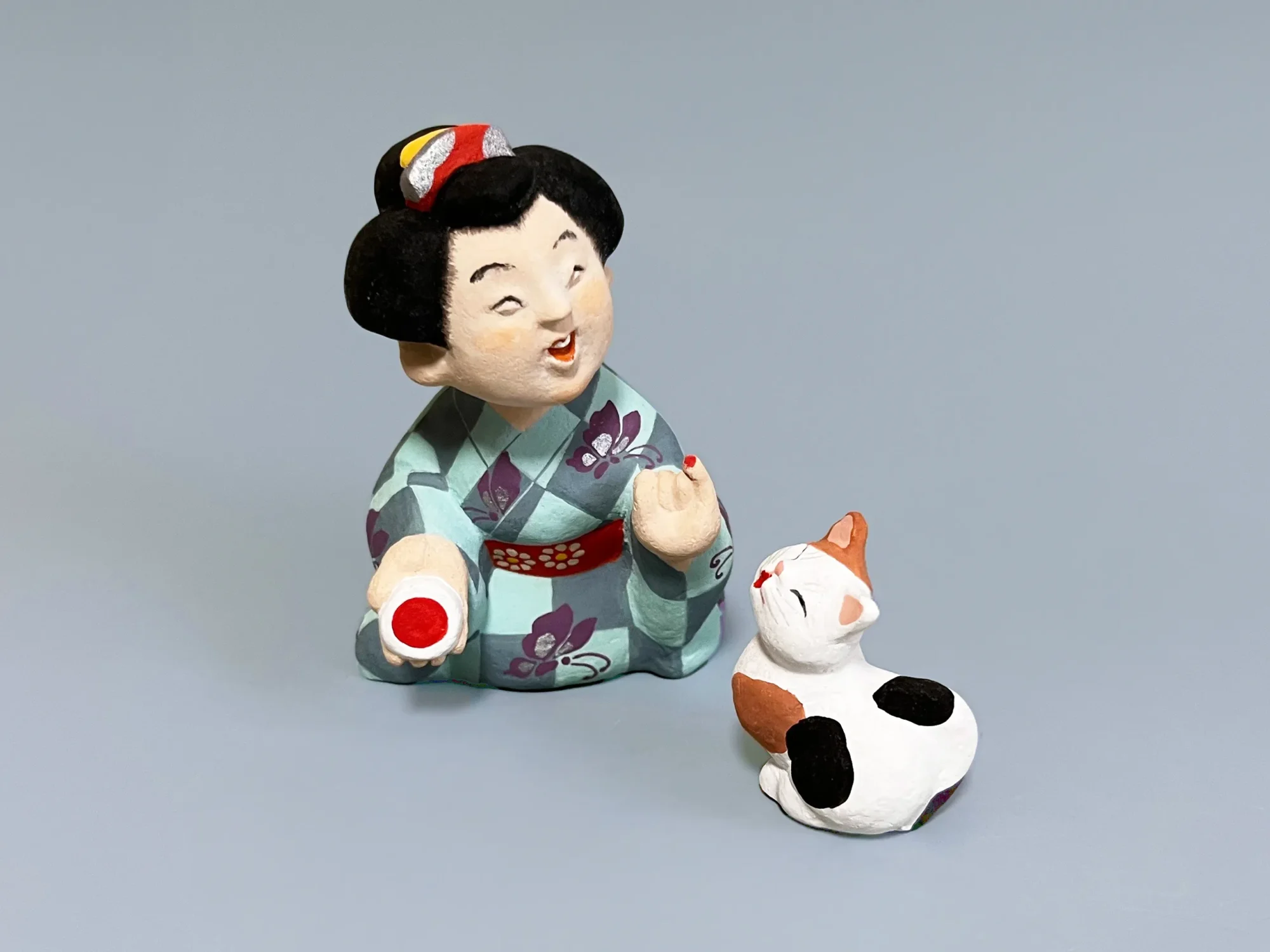 舞妓と猫・紅